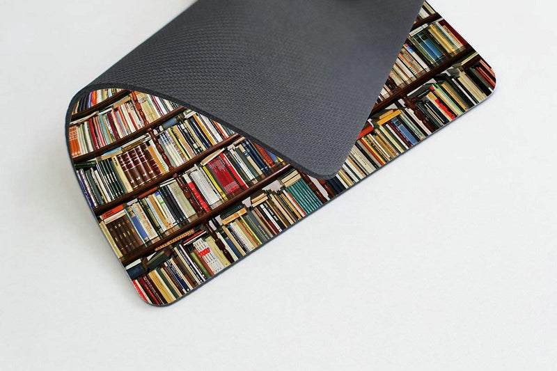 Smooffly Library Bookshelf Design Customized Rectangle Non-Slip Rubber Mousepad Gaming Mouse Pad 9.5 X 7.9 Inch (240mmX200mmX3mm) - Image 5